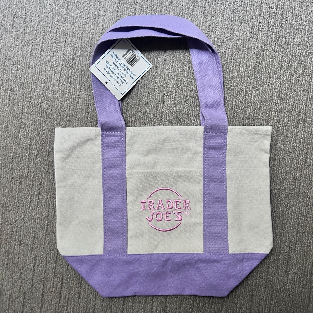 Trader Joe’s Pastel Purple Tote Bag